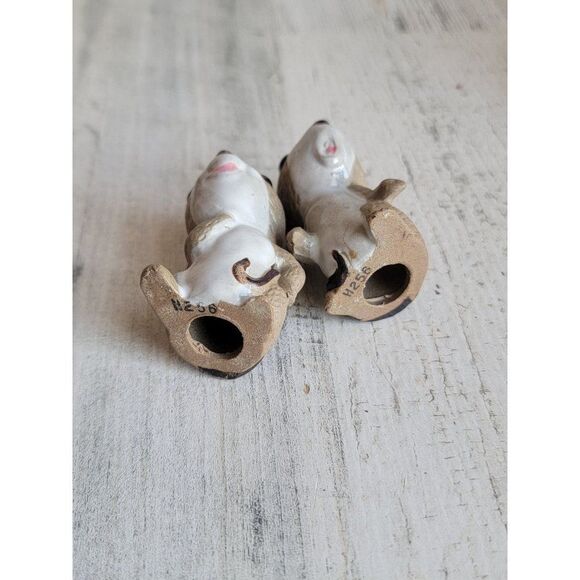 Mini ceramic Mouse set cute brown chipmunk pet Xmas - Picture 6 of 6